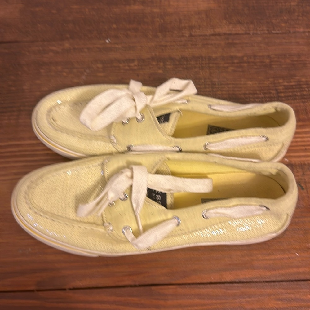 Yellow sequins sperrys - Picture 2 of 12